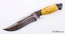 Охотничий нож  Авторский Нож из Дамаска №14
